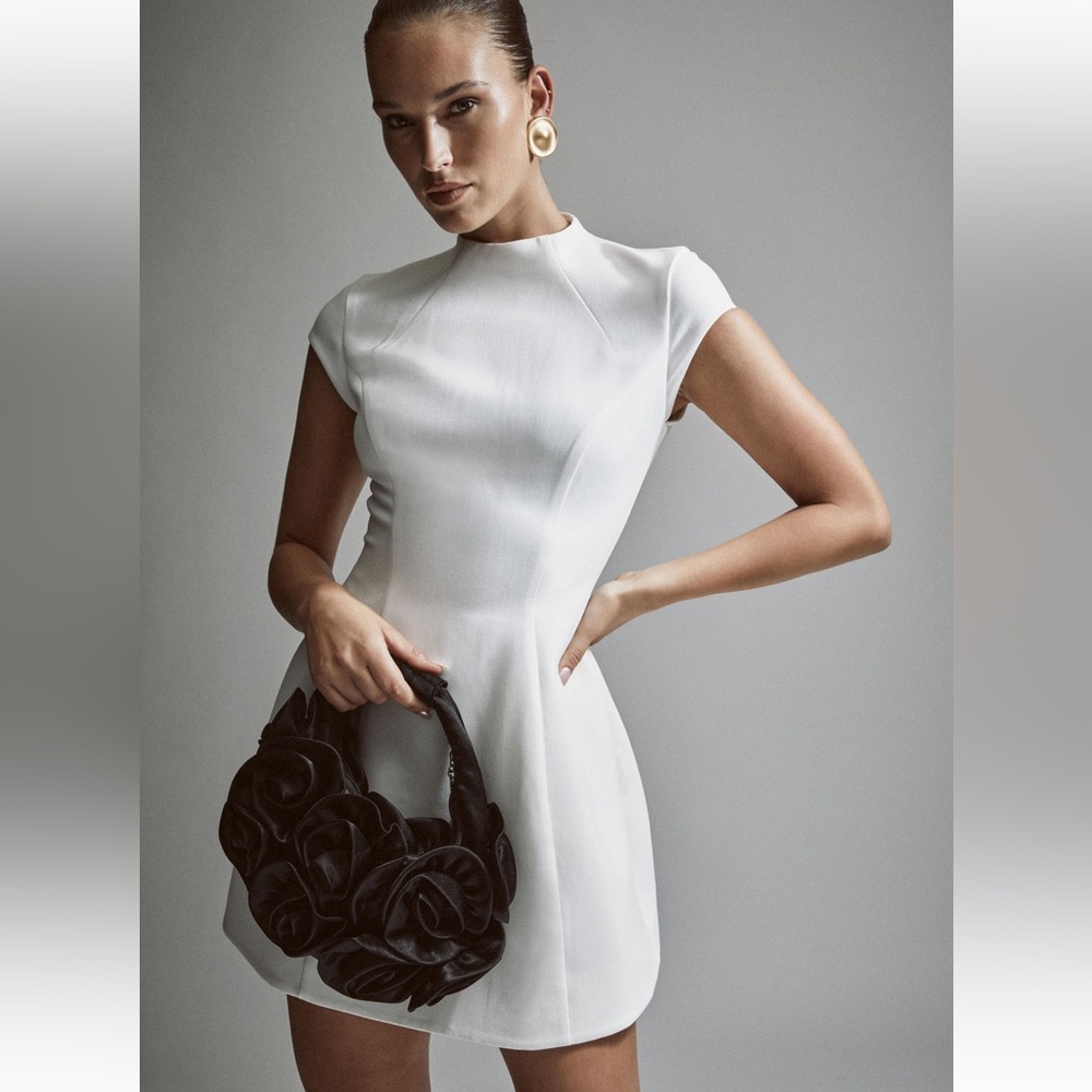 Bardot Delphi Hourglass Mini Dress In Orchidwht